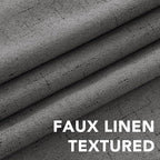 H.VERSAILTEX Linen Curtains 100% Blackout Curtains - Image 4