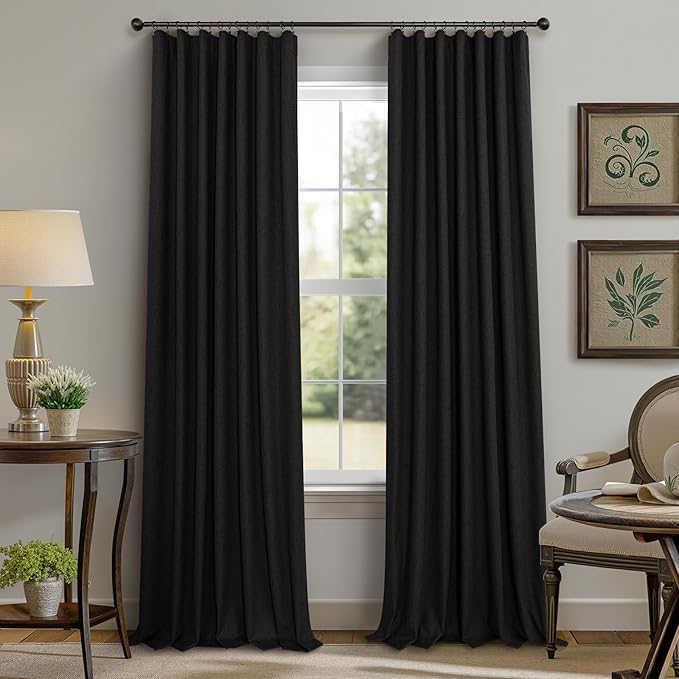 Pitalk Black Blackout Curtains 96 Inches Long - Image 9