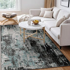 Washable Area Rugs 4'x6' Non-Slip Modern Abstract Soft - Image 7