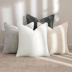MIULEE Pack of 4 Couch Throw Pillow Covers 20x20 Inch Gray Soft Decorative - Image 2