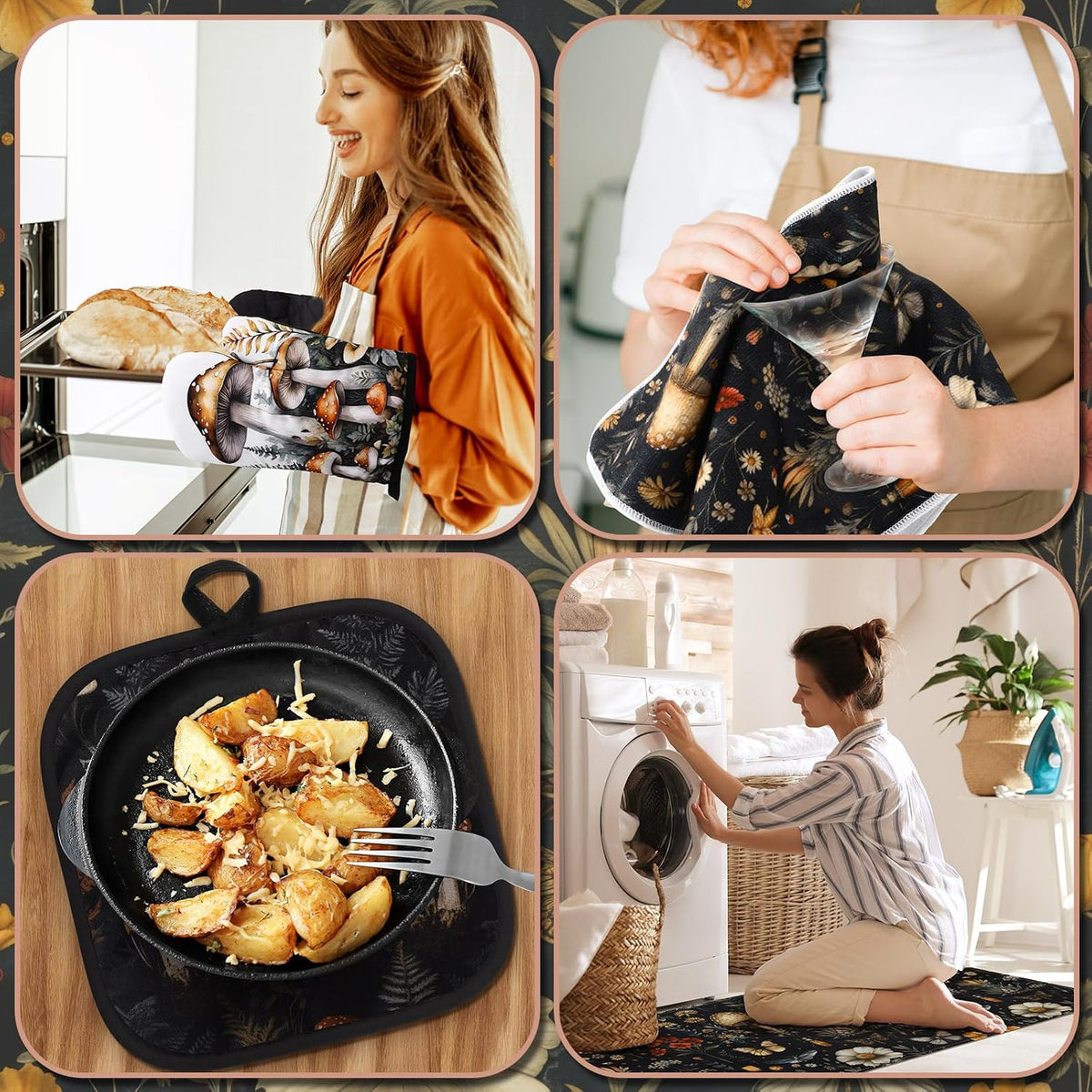 10 Pcs Mushrooms Kitchen Supply Gift
