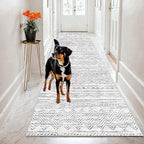 2x8 Washable Kitchen Runner Rug: Modern Moroccan Runners - Image 2