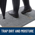 OLANLY Dog Door Mat for Muddy Paws 54x32, Absorbs Moisture and Dirt, Absorbent - Image 2