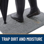 OLANLY Dog Door Mat for Muddy Paws 48x30, Absorbs Moisture and Dirt, Absorbent - Image 2