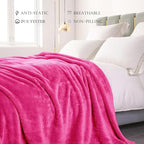 Exclusivo Mezcla Plush Fuzzy Fleece Bed Blanket King Size, Super Soft, Fluffy - Image 5