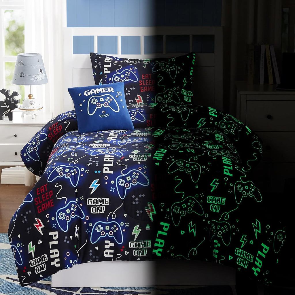 Twin Bedding Sets for Boys - 3 Pieces Truck Bedding Twin Comforter Set