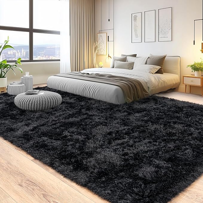 Pionblank Large Area Rug for Living Room 10x14, Fuzzy Modern Shag Rug, Fluffy - Image 2