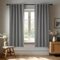 Deconovo Blackout Curtains, Thermal Insulated, W42 x L45 2 Panels, Back Tab by Deconovo