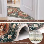 Yamaziot Washable Runner Rug, 3x8 Non-Slip Boho Vintage Hallway Rug - Image 3