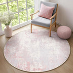 Washable Area Rugs 6ft Non-Slip Modern Abstract Soft - Image 3