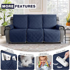 TAOCOCO 100% Waterproof Recliner Sofa Covers 3 Seater, Split Couch Covers - Image 6