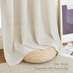 NICETOWN Flax Natural Linen 78 inch Curtains - Image 6