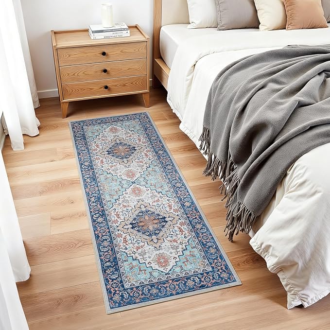 Lofus 2x6 Hallway Washable Runner Rug, Vintage Kitchen Runners Non Slip - Image 5