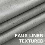 H.VERSAILTEX Linen Curtains 100% Blackout Curtains - Image 4