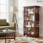 Alaterre Mission Bookcase with Adjustable Shelf, Cherry, 24”W x 48”H