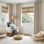 100% Blackout Shield Linen Blackout Curtains - Image 5