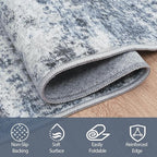 10x14 Area Rugs for Living Room Rug Washable: Abstract Large Rug Indoor Modern - Image 4