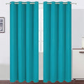 LEMOMO Blackout Curtains 66 x 95 inch/Teal Curtains Set of 2 Panels/Thermal by Lemomo