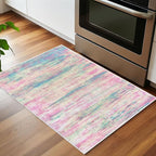 KOZYFLY Modern Abstract Small Area Rugs 2x3, Washable Indoor Front Door Mat - Image 3