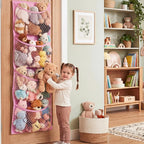 Ofiray-home Cotton Over The Door Stuffed Animal Storage