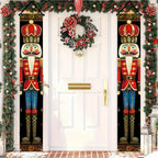 BlissYard Nutcracker Christmas Porch Banner Decorations 71 x 12 Inch Soldier Model Nutcracker Banners Front Door Hanging Banner Entryway Xmas Winter for Wall Fireplace Party Holiday Home Kids Decor