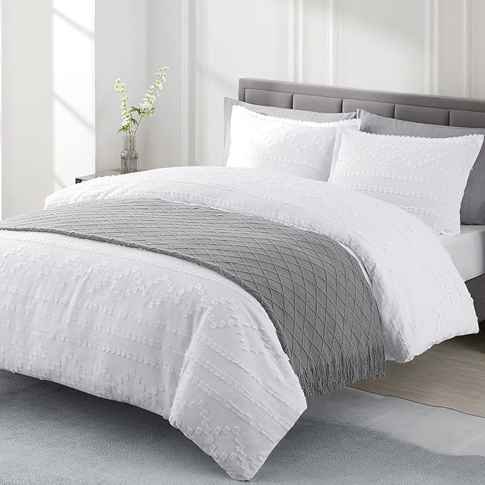 BOURINA Light Grey Throw Blanket 50 x90 Inches Throw Textured Solid Soft Sofa by BOURINA