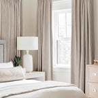 MIULEE Linen Texture Curtains, 2 Pack Blackout Thermal Insulated Khaki - Image 2