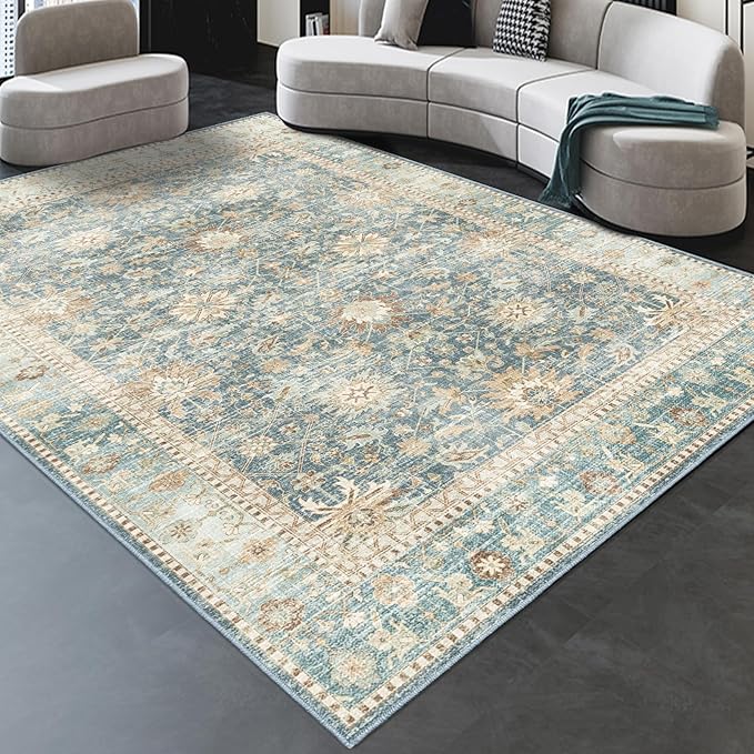 8x10 Vintage Living Room Area Rug - Image 2