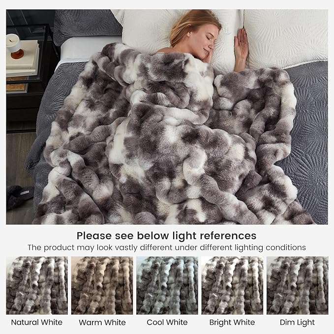 Cozy Bliss Faux Fur Throw Blanket - Image 9