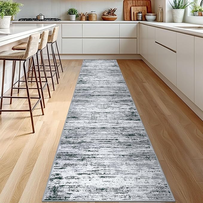 Lansny Modern Abstract Runner Rug 2.6x12 - Image 2