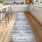 Lansny Modern Abstract Runner Rug 2.6x12 - Image 2