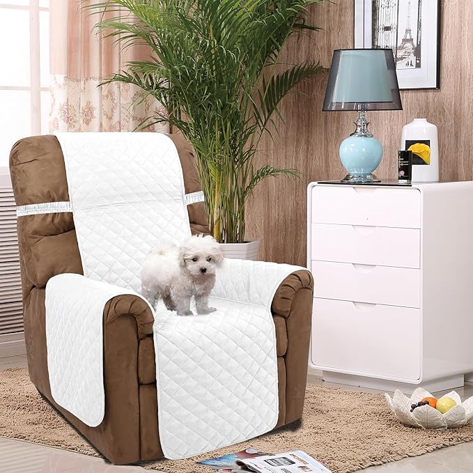U-NICE HOME Recliner Chair Covers Reversible Quilted Water Repellent Pet - Image 2