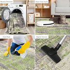 Toneed Abstract Area Rug Modern Washable Rug Soft Non Slip Rug Low Pile - Image 7