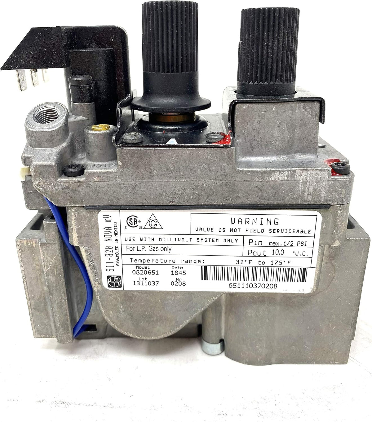 HHT Gas Fireplace SIT Valve (230-0720)