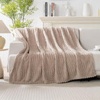 60x80 Inch Brown Twin Blanket - Image 6