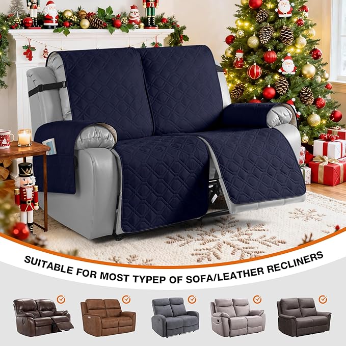 VANSOFY Waterproof Recliner Couch Covers, Sofa Covers 1-Piece Washable - Image 4