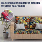 8Pcs Stretch Patio Cushion Covers, Outdoor Couch & Sofa Replacement Slipcovers - Image 3