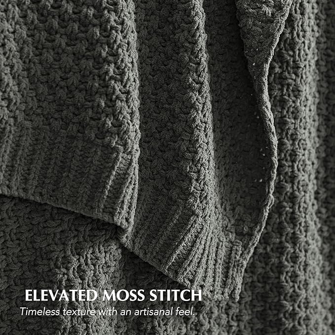 EVERGRACEHOME Chunky Chenille Knit Throw Blanket - Image 3