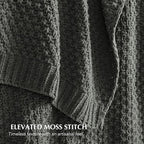 EVERGRACEHOME Chunky Chenille Knit Throw Blanket - Image 3