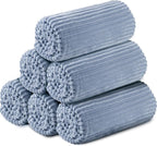 Buryeah 6 Pcs Flannel Throw Blanket Bulk 50 x 60 in Sleepover Blanket Outdoor by Buryeah