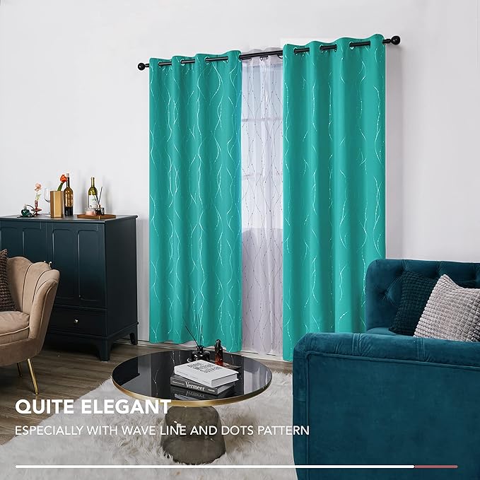 Deconovo Blackout Curtains for Living Room, Thermal Insulated Soundproof Drapes - Image 8