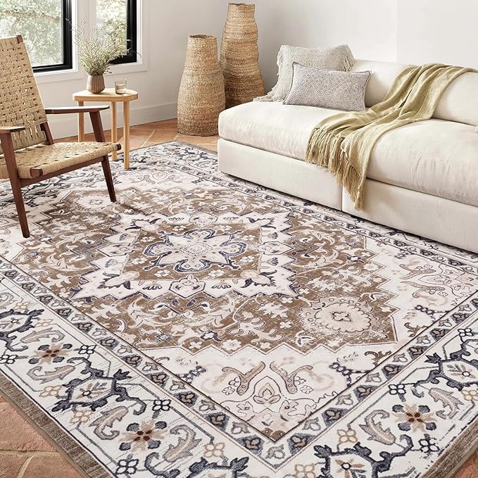 Lofus 4x6 Area Rugs for Living Room, Washable Area Rug, Rugs for Bedroom by Lofus