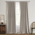MIULEE 100% Blackout Linen Curtains by MIULEE