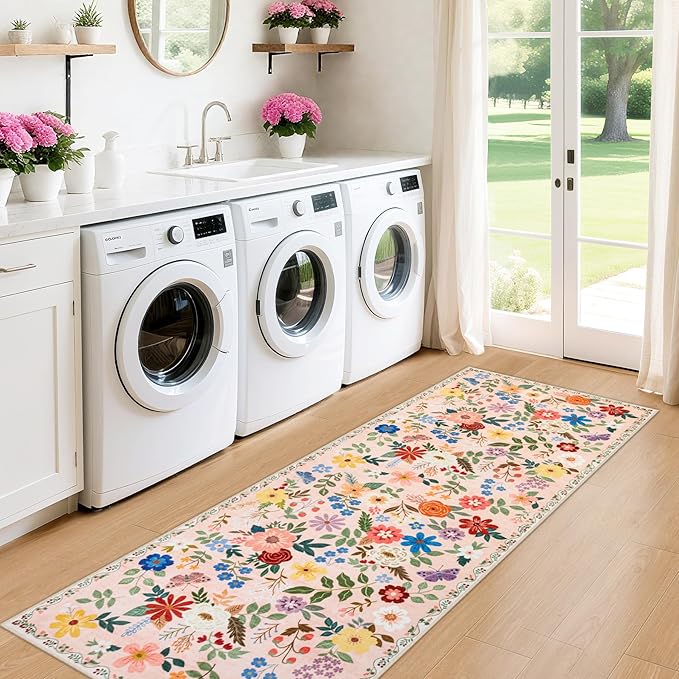 Runner Rug for Entryway: 2x6 Kitchen Rugs Non Slip Washable Ultra-Thin Soft - Image 4