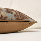 Alerfa Brown Neutral Floral Pillow Cover 12 x 20 Inch, Vintage Cut Velvet Rectangle Couch Throw Pillow Cover Soft Decorative Farmhouse Accent Pillowcase for Living Room Bedroom
