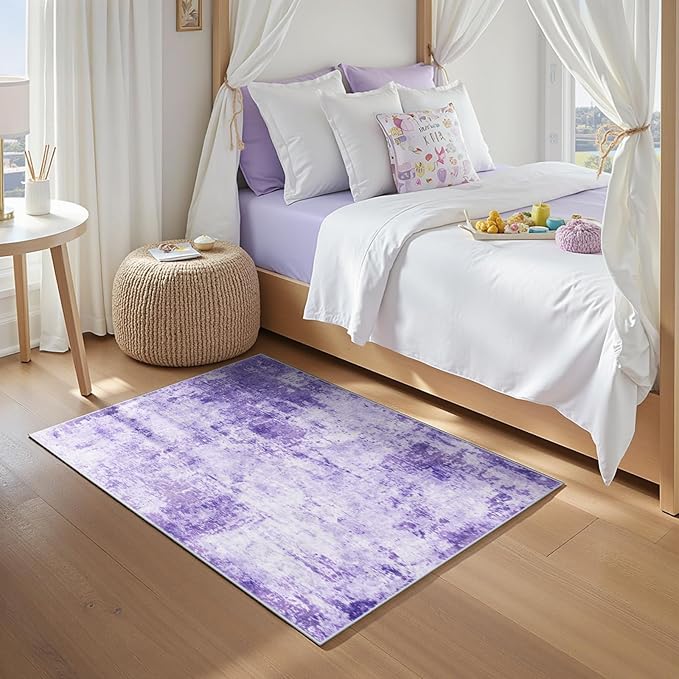 Washable Area Rugs 3'x5' Non-Slip Modern Abstract Soft - Image 3