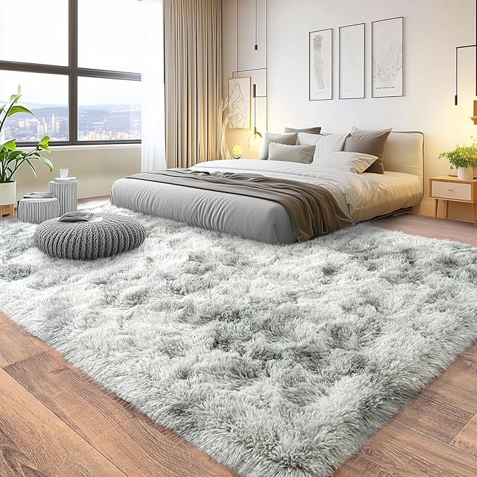 Pionblank 8x10 Rug for Living Room, Fuzzy Plush Large Area Rug, Fluffy Modern - Image 2