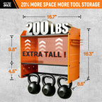4-Tier Power Tool Organizer,Tool Storage Rack with 4 Drill Holders, Cordless Tool Organizer,Heavy Duty Power Tool Shelf for Garage,Warehouse,Workshop, Gift for Men,Husband