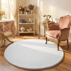 Amearea White Round Area Rugs 5ft Washable Circle Rugs - Image 8