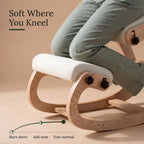 NYPOT Ergonomic Kneeling Chair with Adjustable Seats - Knee Chair for Posture Correction & Kneel Rocking Stool for Desk - Back Pain Relief for Home and Office, Supports 250 pounds - 5 Years Warranty